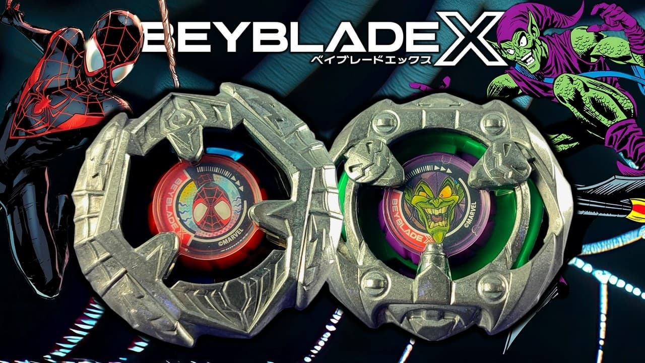 MILES MORALES & GREEN GOBLIN Collab Marvel X Beyblade X